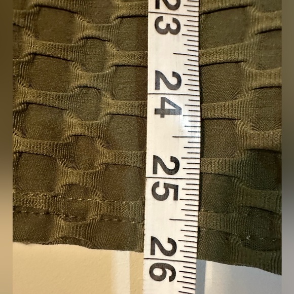 NWOT STRETCH KNIT OLIVE HONEYCOMB HOODIE - Picture 9 of 16